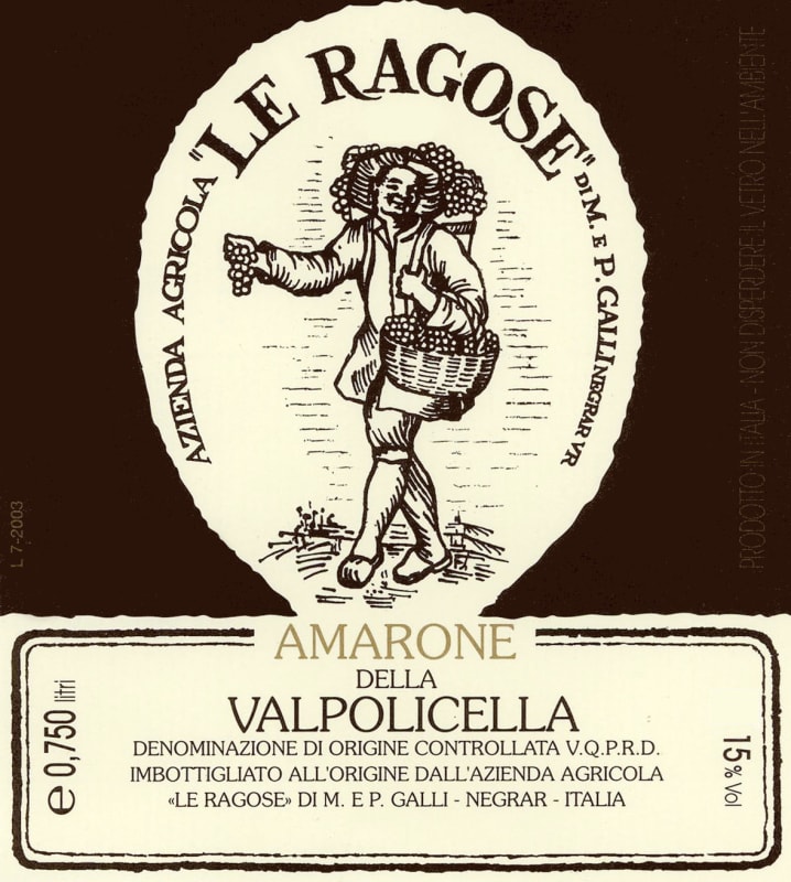 Le Ragose Amarone Della Valpolicella 2007 Front Label