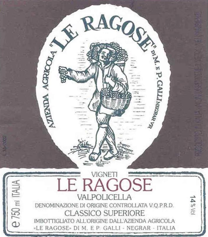 Le Ragose Valpolicella Ripasso Classico Superiore 2007 Front Label