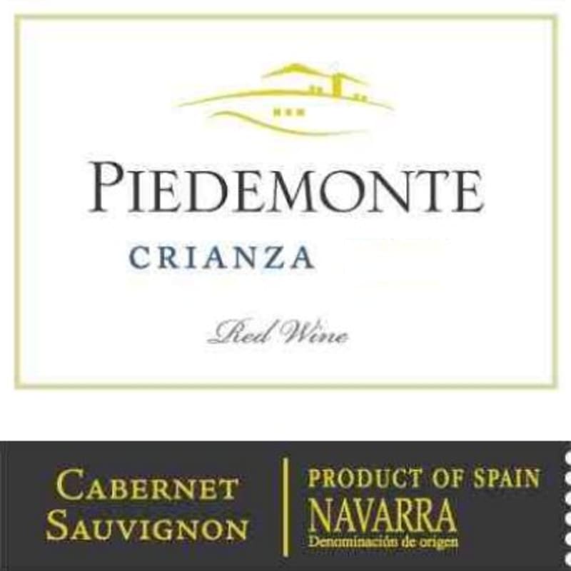 Piedemonte Navarra Cabernet Sauvignon 2007 Front Label