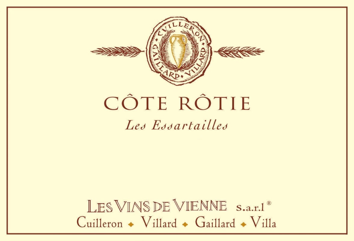 Vins de Vienne Cote Rotie Les Essartaille 2007 Front Label