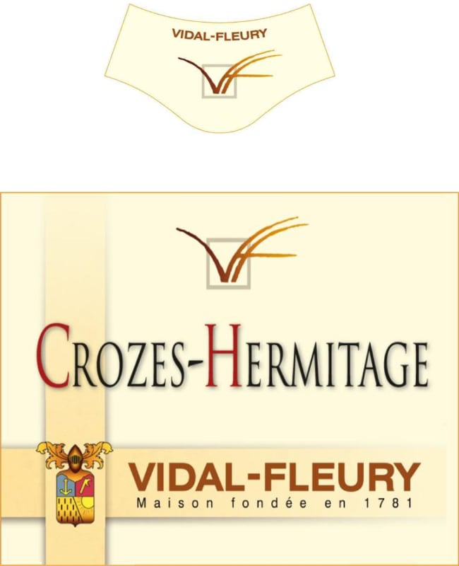 Vidal-Fleury Crozes-Hermitage 2007 Front Label