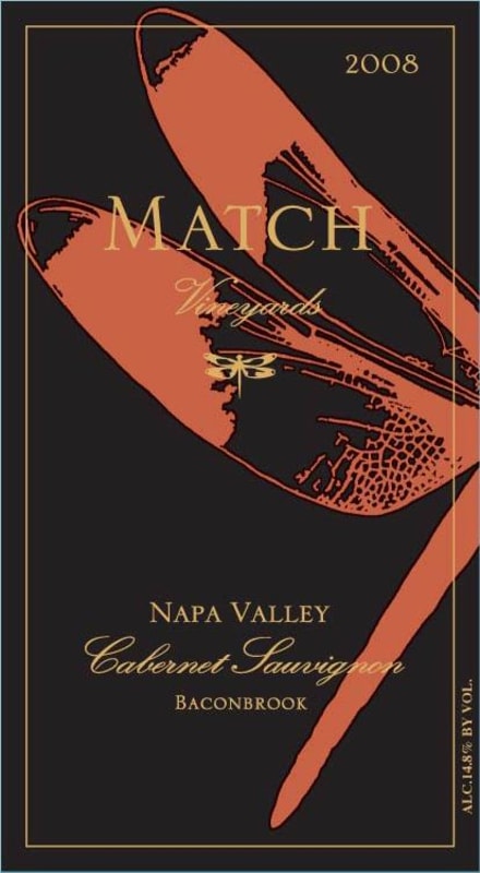 Match Vineyards Baconbrook Cabernet Sauvignon 2008 Front Label
