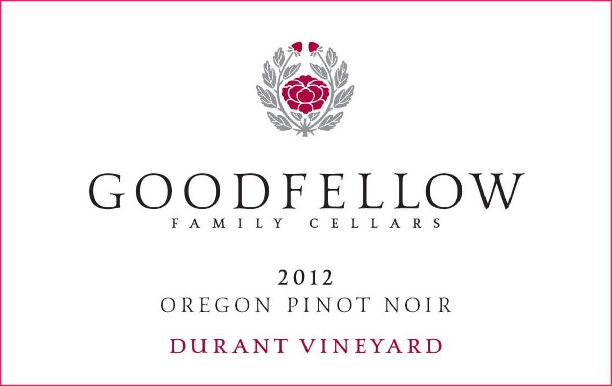 Matello Goodfellow Durant Vineyard Pinot Noir 2012 Front Label