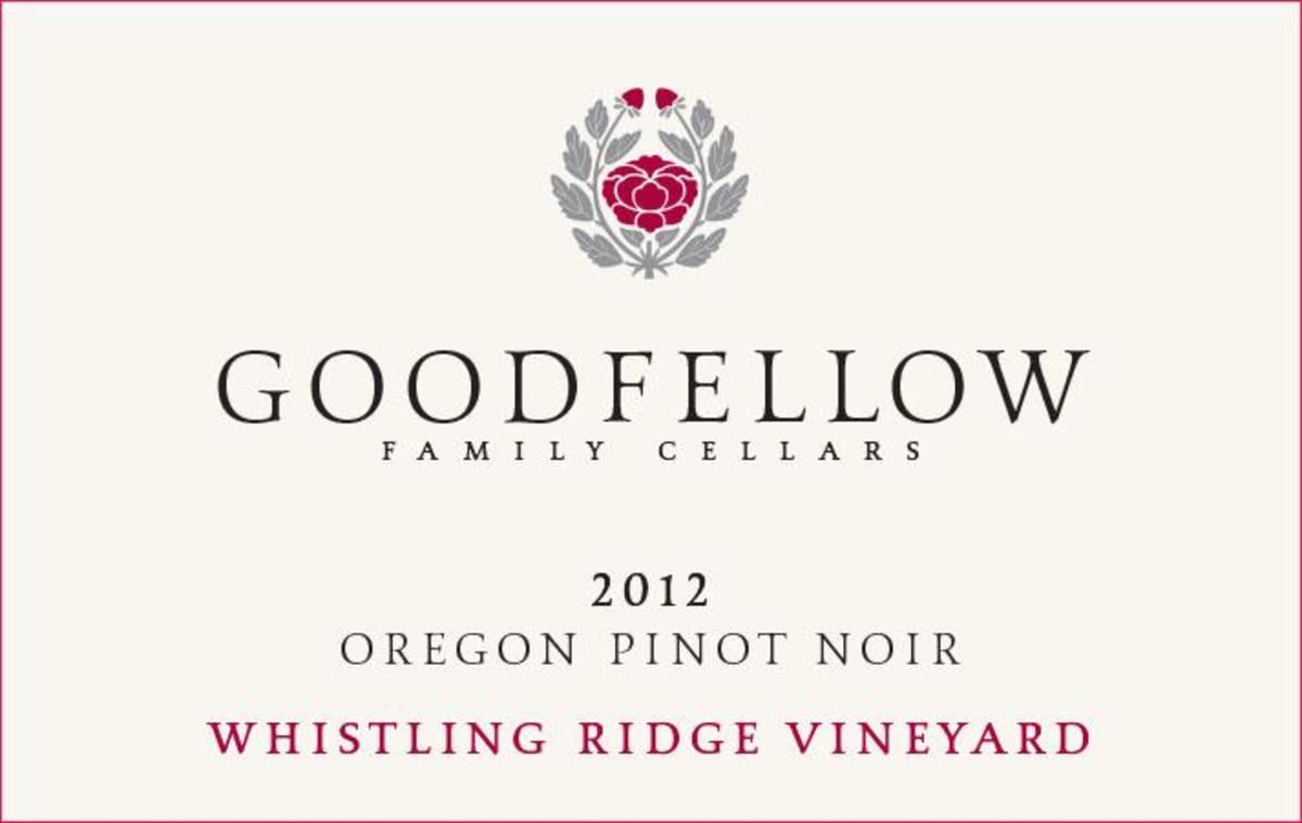 Matello Goodfellow Whistling Ridge Vineyard Pinot Noir 2012 Front Label