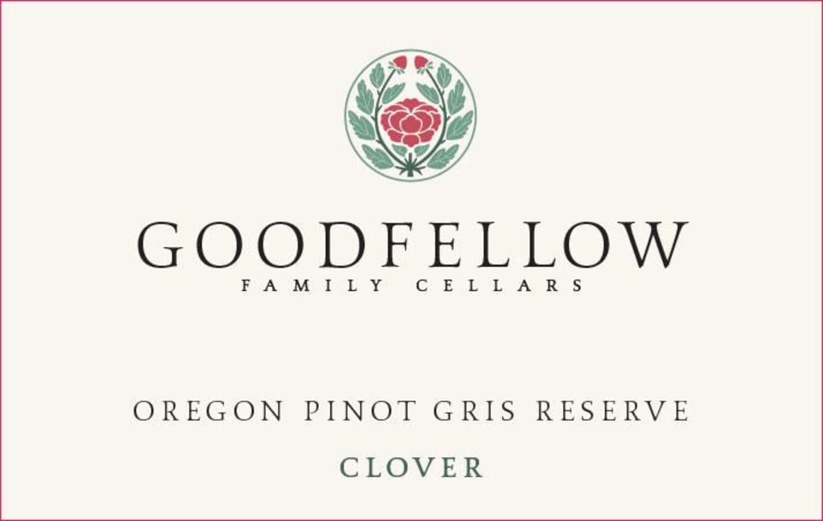 Matello Goodfellow Clover Reserve Pinot Gris 2014 Front Label
