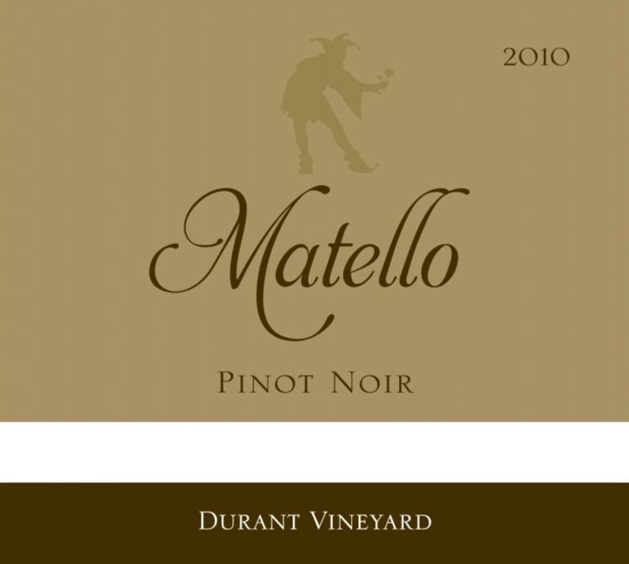 Matello Durant Vineyard Pinot Noir 2010 Front Label
