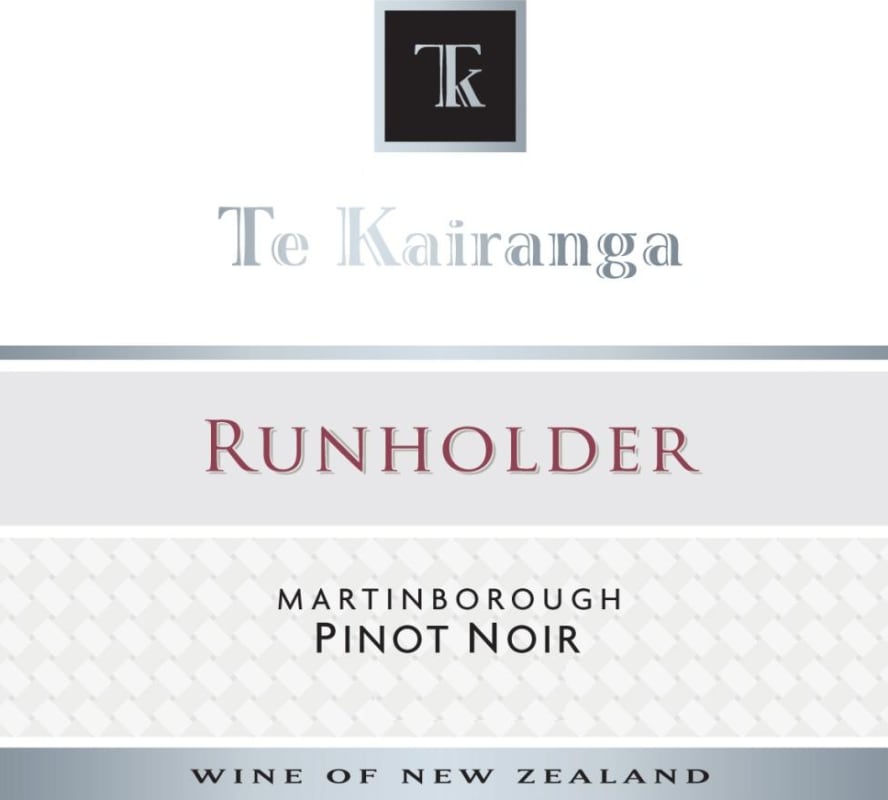 Te Kairanga Runholder Pinot Noir 2008 Front Label