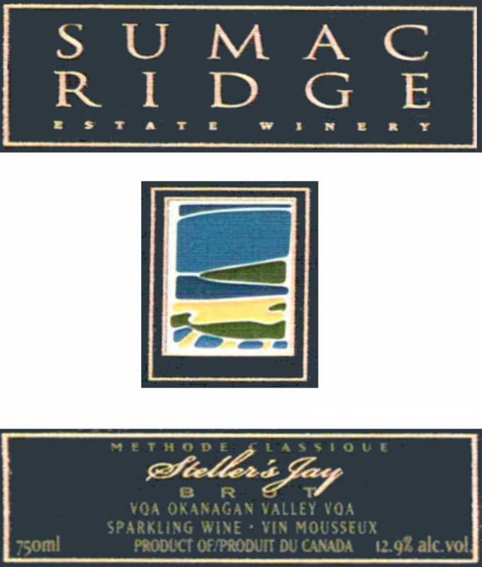Sumac Ridge Steller's Jay Brut 2008 Front Label