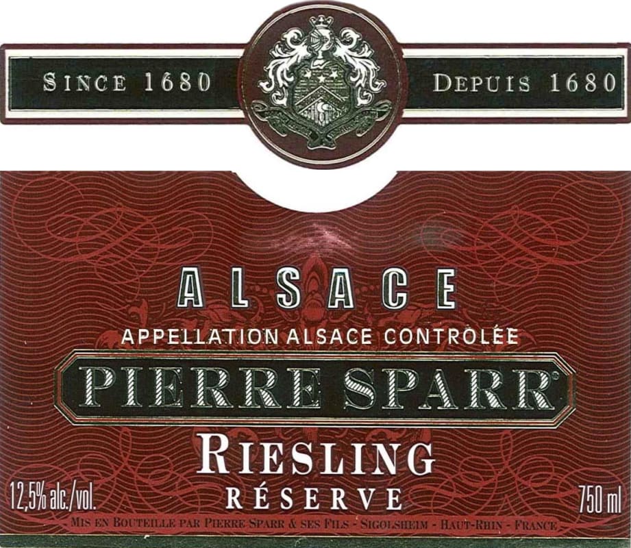 Pierre Sparr Reserve Riesling 2008 Front Label