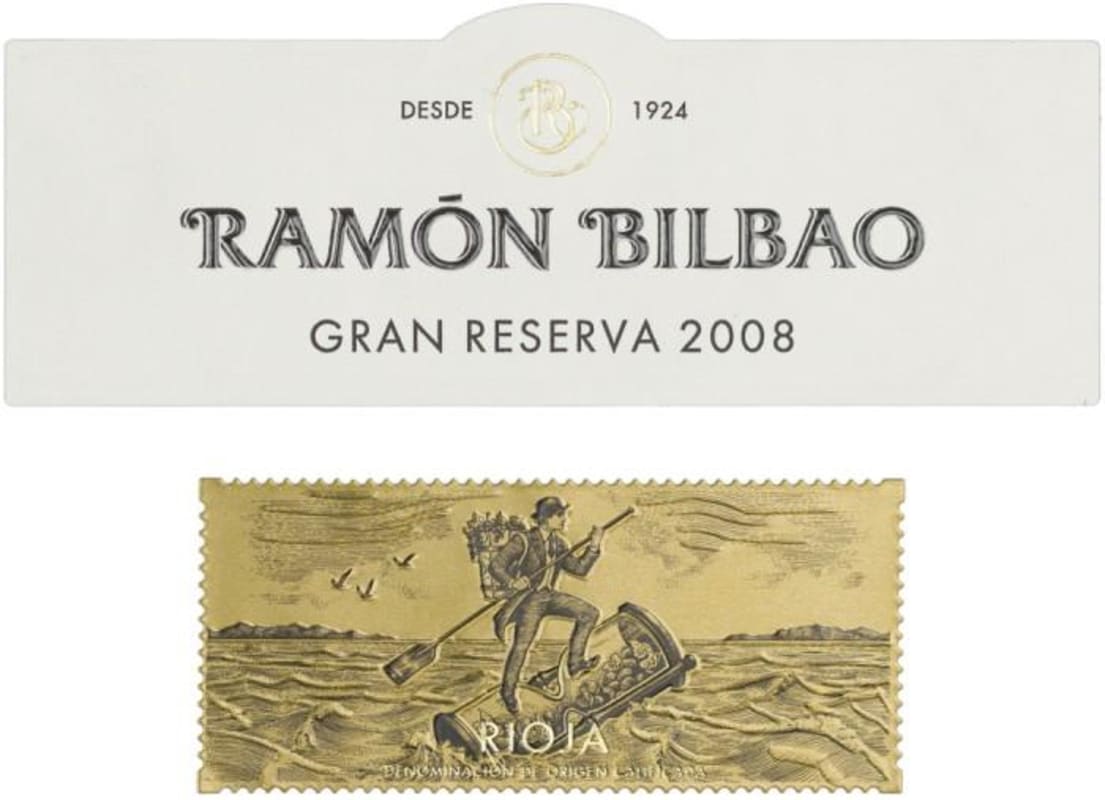 Bodegas Ramon Bilbao Gran Reserva 2008 Front Label