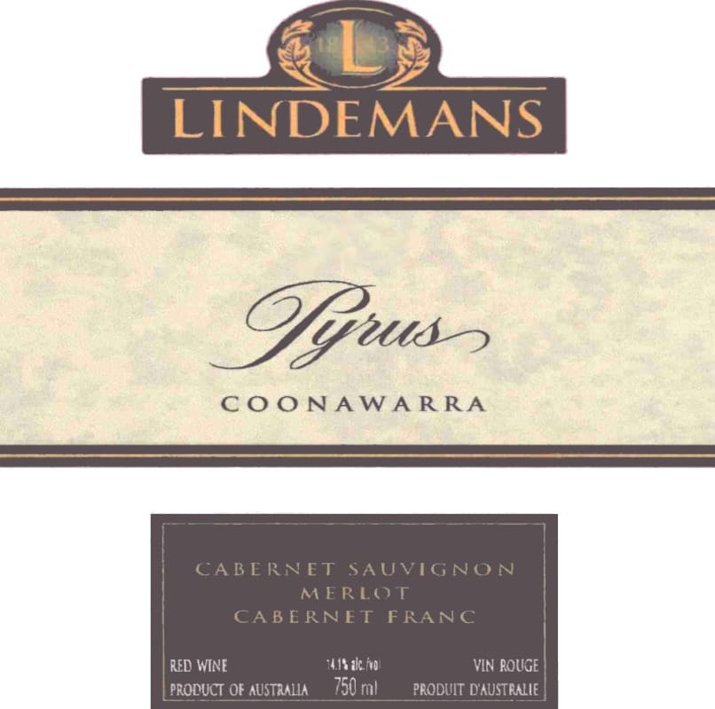Lindeman’s Bin Series Coonawarra Pyrus 2008 Front Label