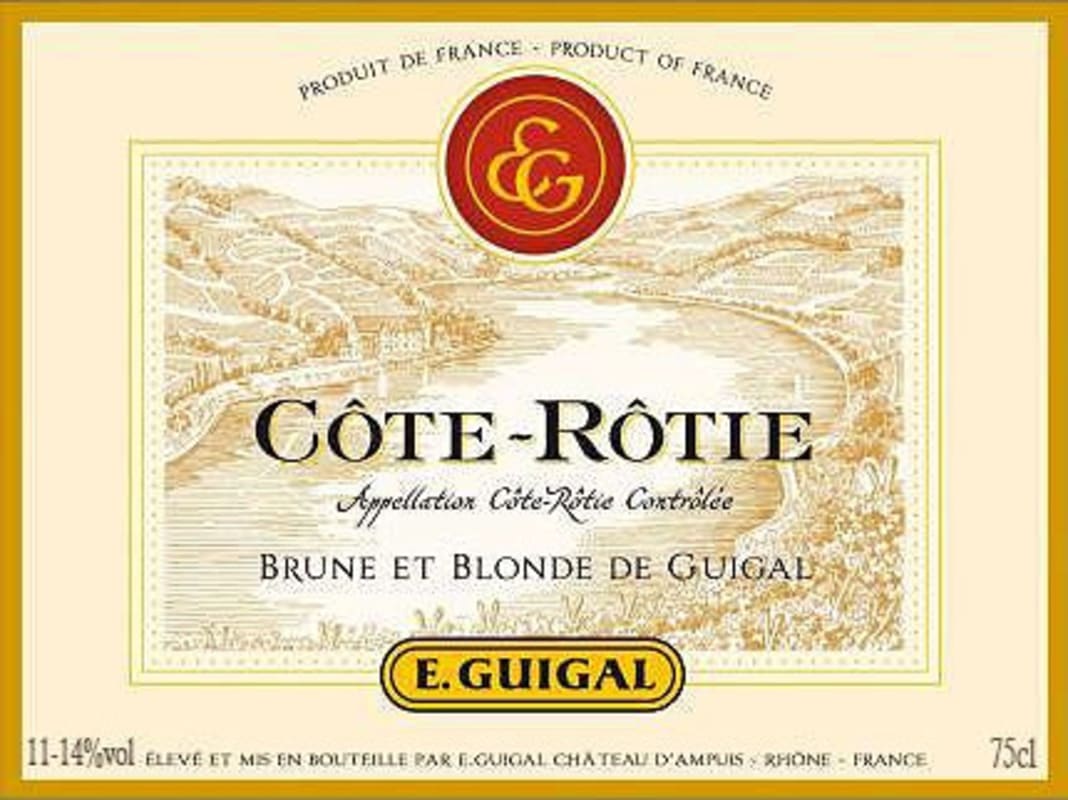E. Guigal Cote Rotie Brune et Blonde 2008 Front Label