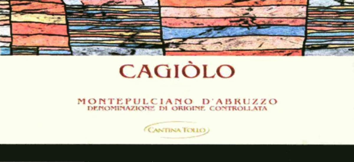 Tollo Montepulciano D'Abruzzo Cagiolo 2008 Front Label