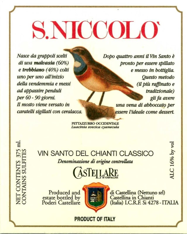 Castellare Vin Santo 2008 Front Label