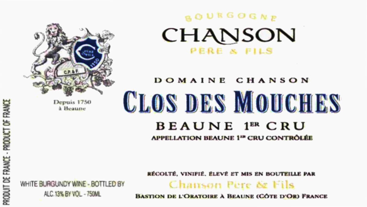 Chanson Pere & Fils Clos des Mouches Blanc 2008 Front Label