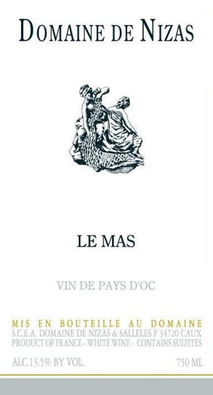 Domaine de Nizas Le Mas 2008 Front Label