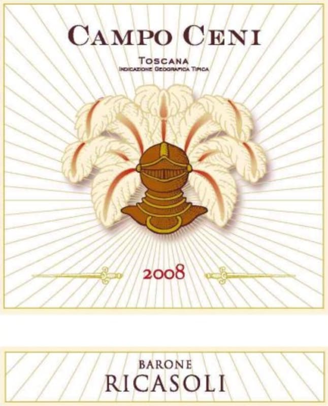 Barone Ricasoli Toscana Campo Ceni 2008 Front Label