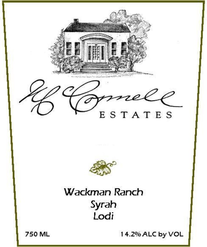 McConnell Estates Winery Wackman Ranch Syrah 2006 Front Label