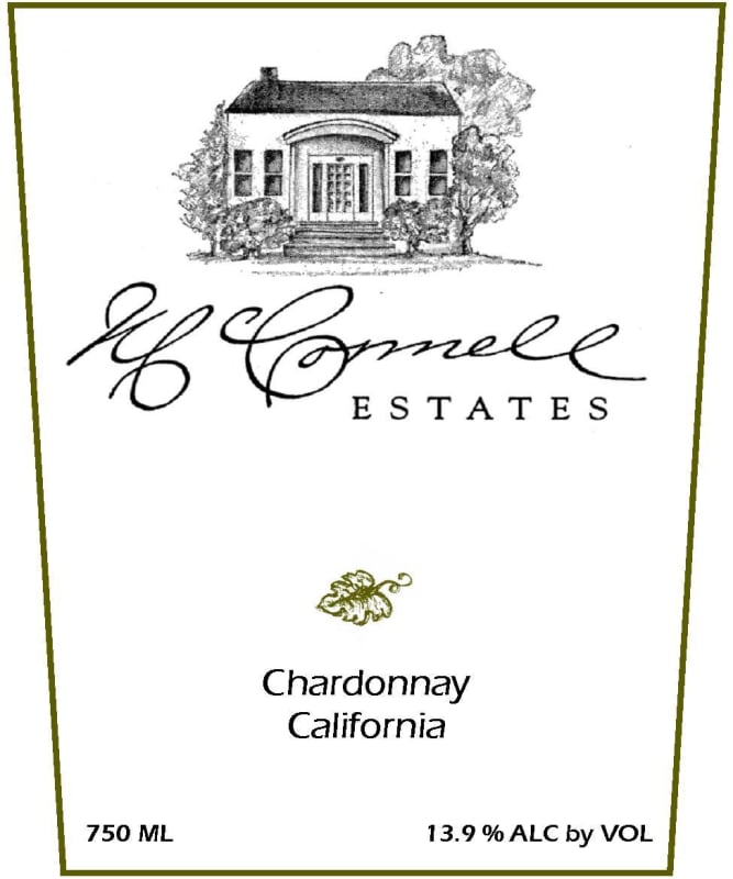 McConnell Estates Winery Chardonnay 2014 Front Label
