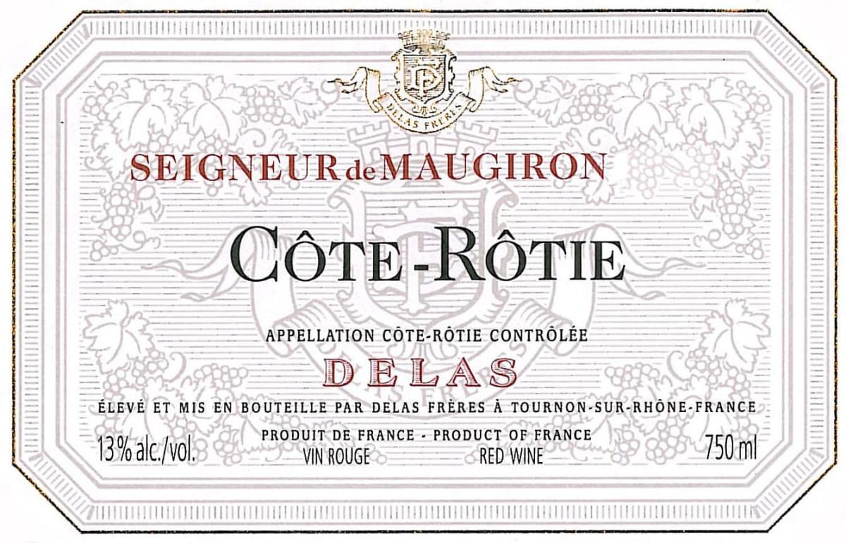 Delas Cote-Rotie Seigneur de Maugiron 2008 Front Label
