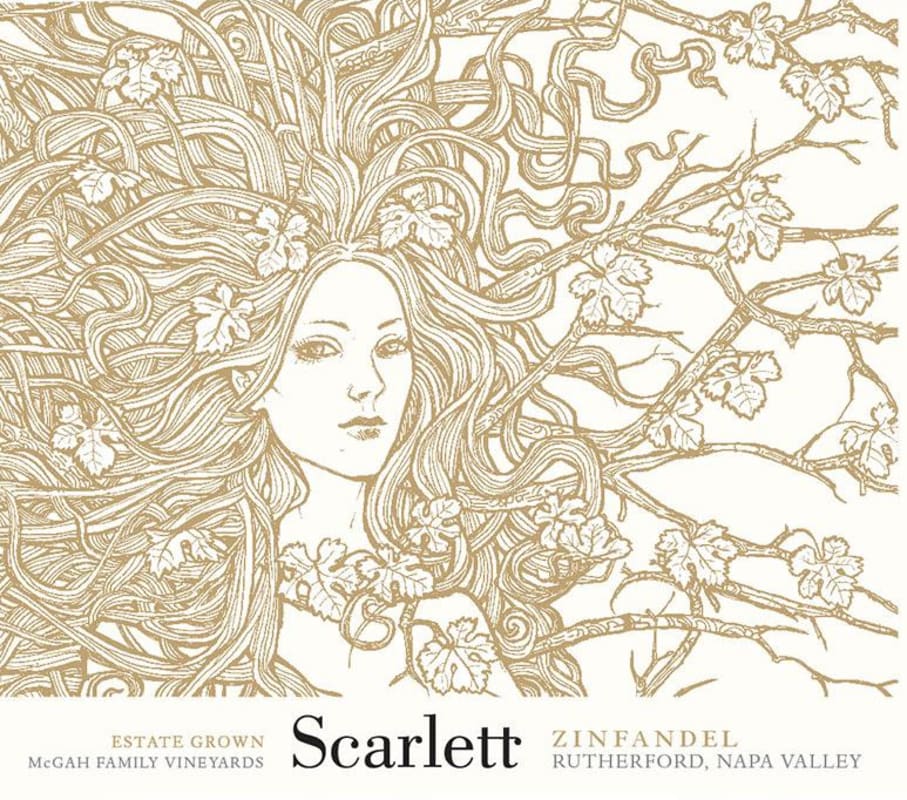 Scarlett McGah Family Vineyard Zinfandel 2012 Front Label
