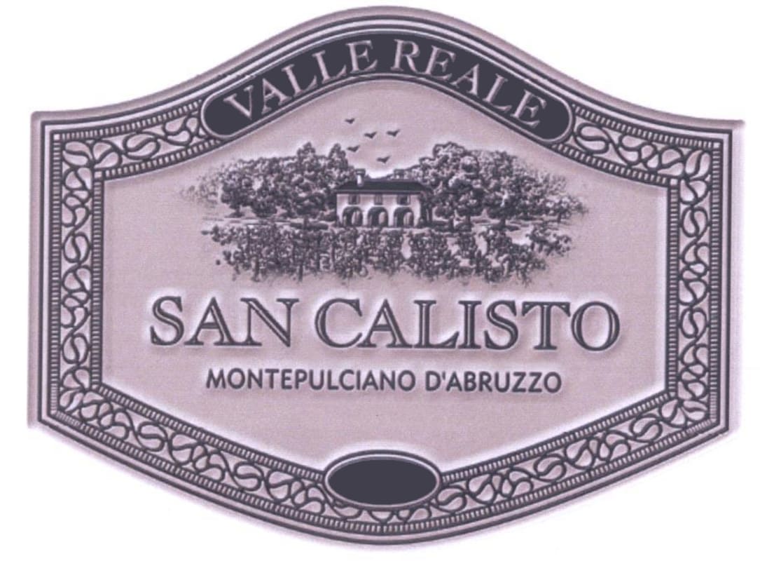 Valle Reale San Calisto Montepulciano d'Abruzzo 2008 Front Label
