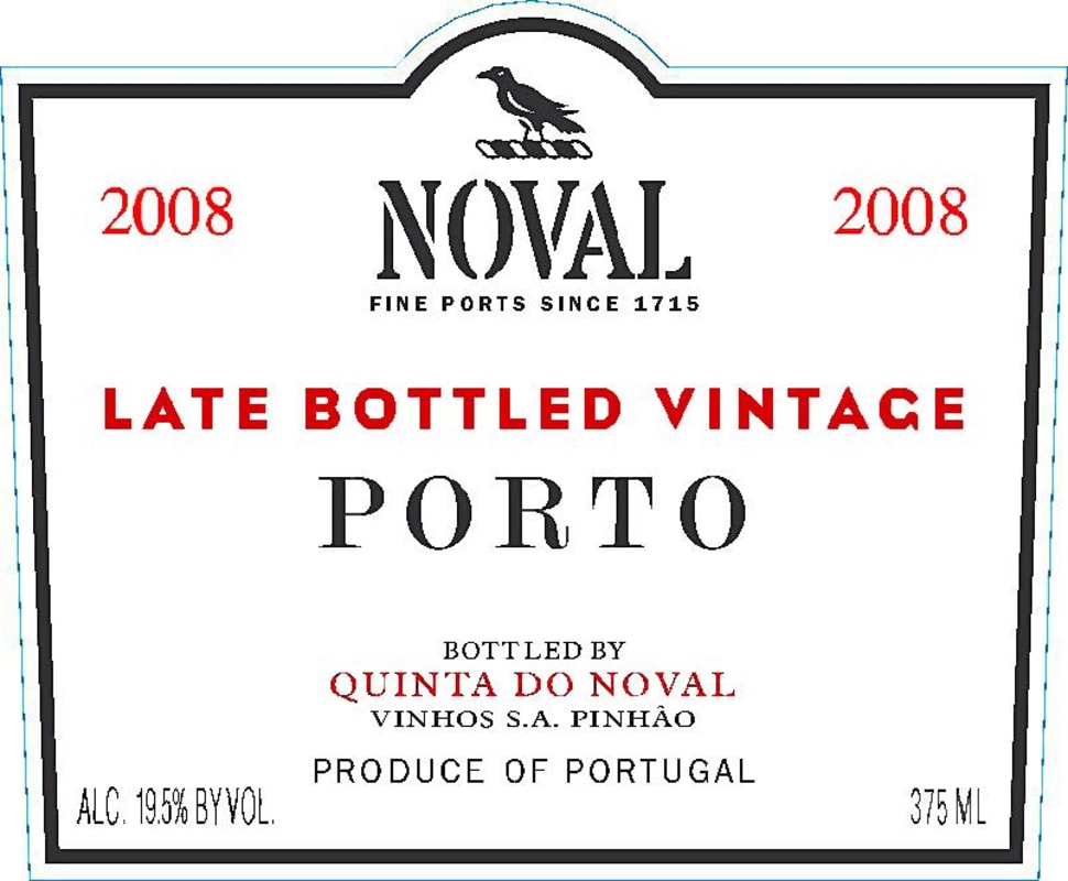 Quinta do Crasto Late Bottled Vintage Port 2008 Front Label