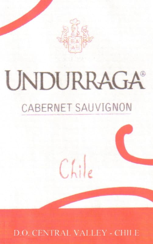 Undurraga Cabernet Sauvignon 2008 Front Label