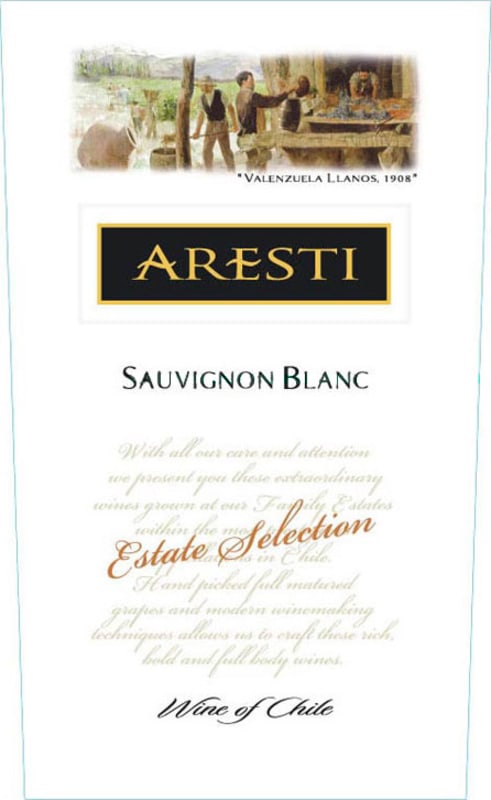 Aresti Estate Selection Sauvignon Blanc 2008 Front Label