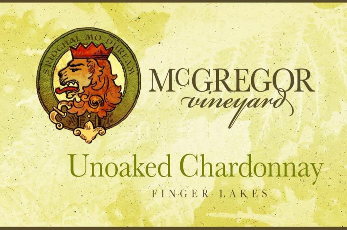 McGregor Vineyard & Winery Unoaked Chardonnay 2013 Front Label