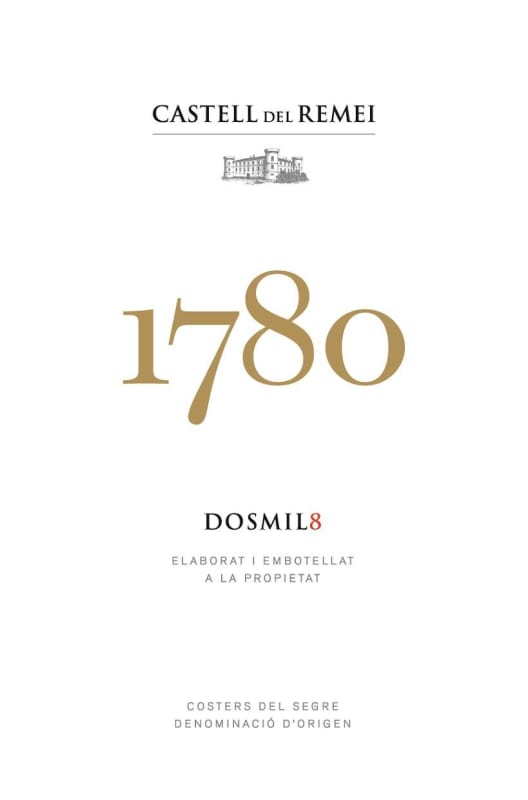Castell del Remei 1780 2008 Front Label