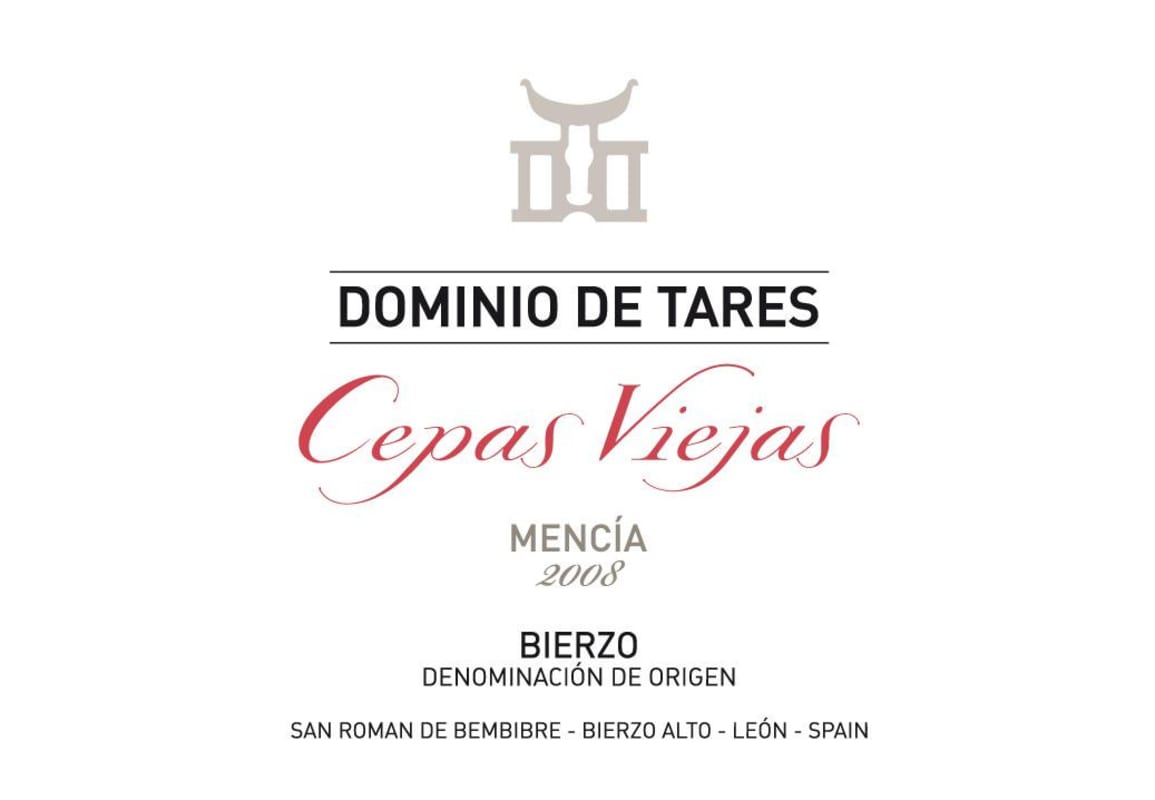 Dominio de Tares Cepas Viejas Mencia 2008 Front Label
