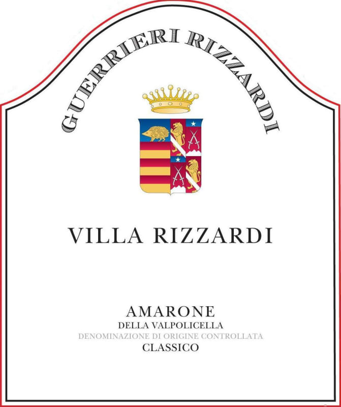 Rizzardi Amarone Della Valpolicella 2008 Front Label