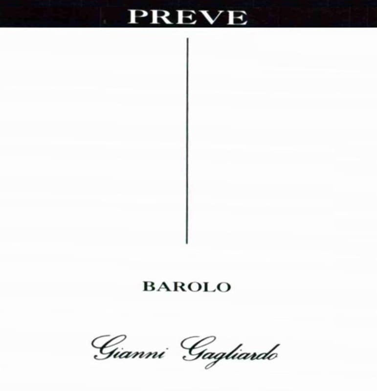 Gianni Gagliardo Barolo Lazzarito Vigna Preve 2008 Front Label