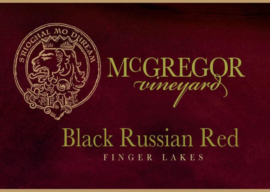McGregor Vineyard & Winery Black Russian Red 2011 Front Label