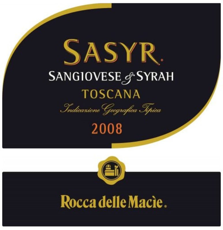 Rocca delle Macie Sasyr 2008 Front Label