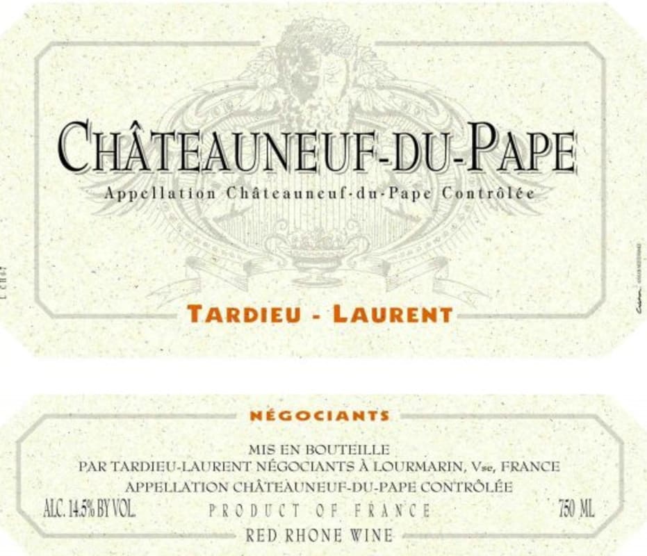 Tardieu-Laurent Chateauneuf-du-Pape 2008 Front Label