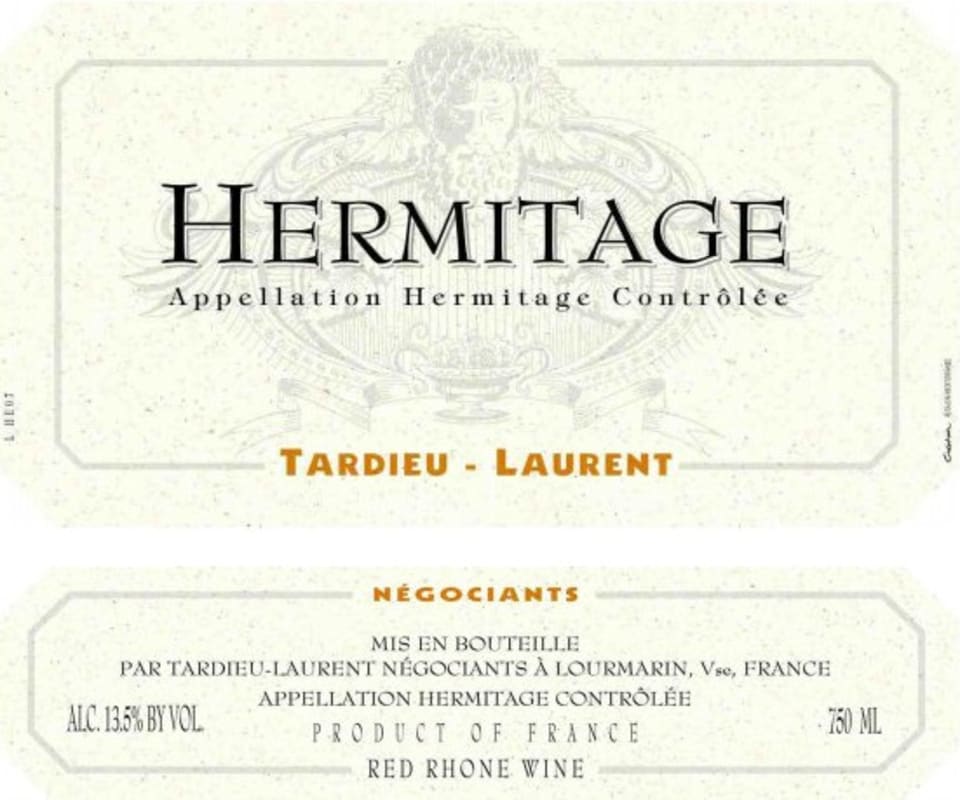 Tardieu-Laurent Hermitage 2008 Front Label