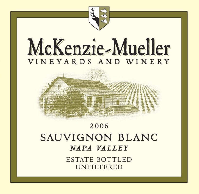 McKenzie-Mueller Vineyards & Winery Sauvignon Blanc 2006 Front Label