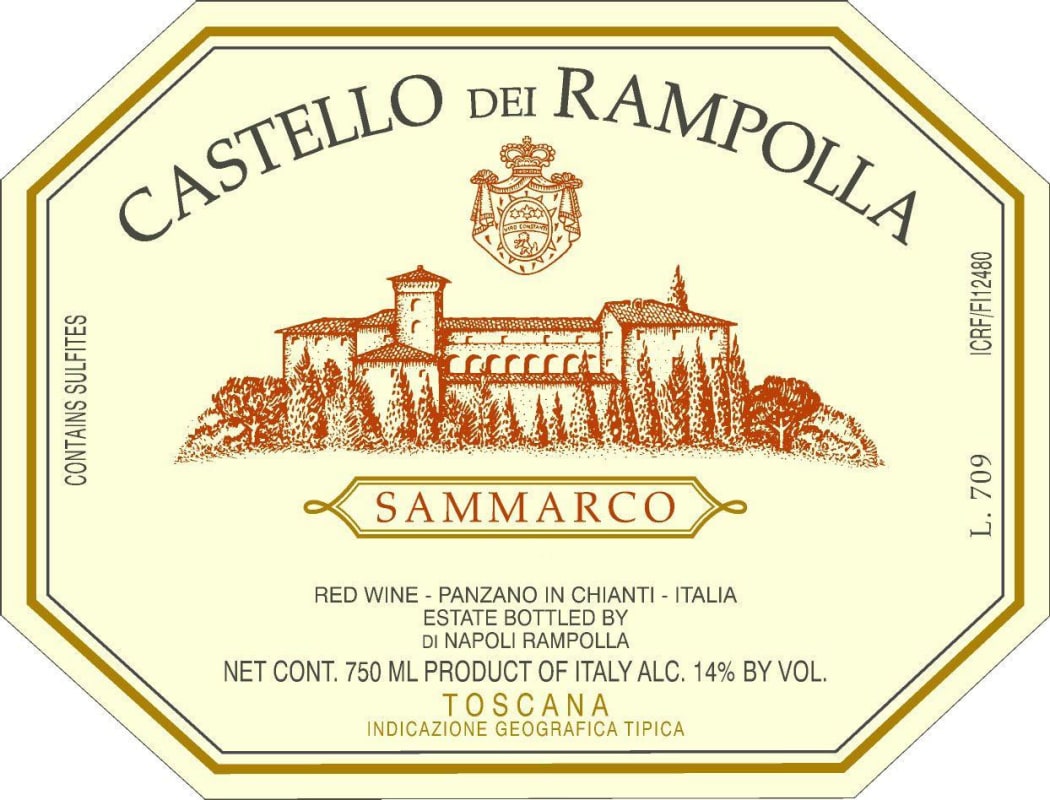 Castello dei Rampolla Sammarco 2008 Front Label