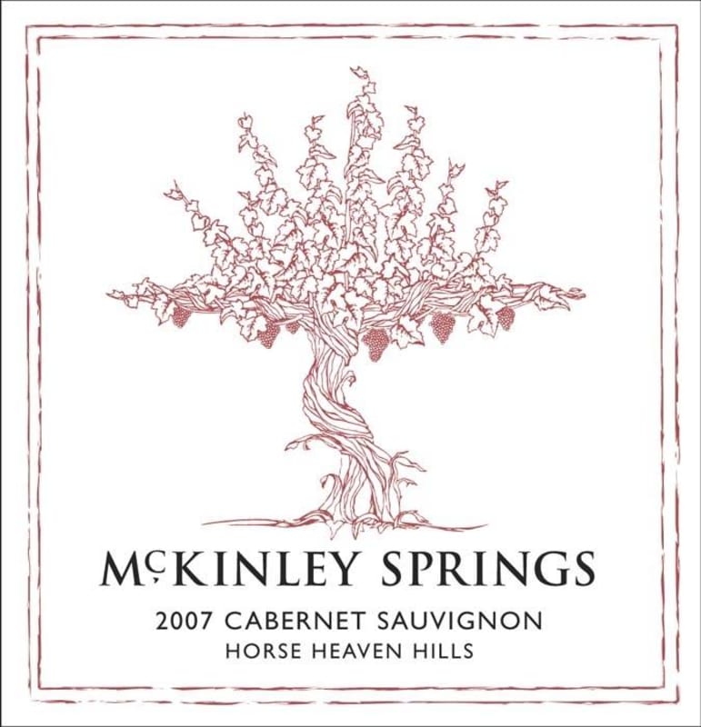 McKinley Springs Winery Cabernet Sauvignon 2007 Front Label