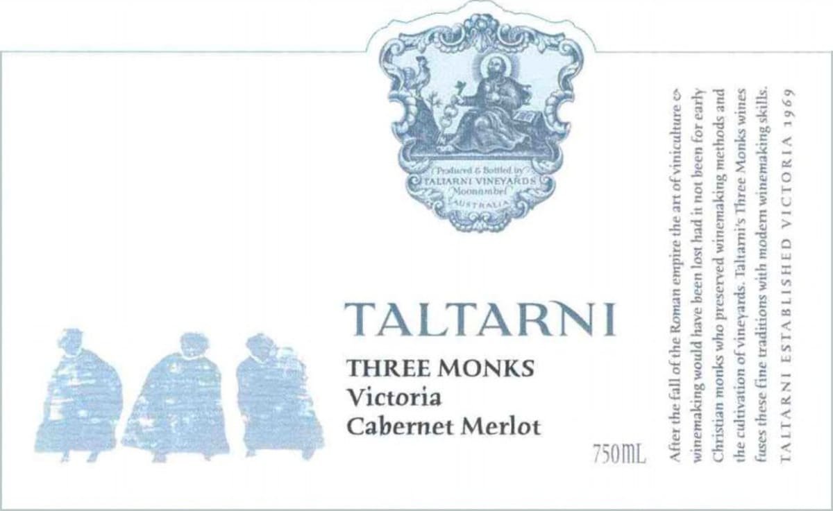 Taltarni Three Monks Cabernet Merlot 2009 Front Label