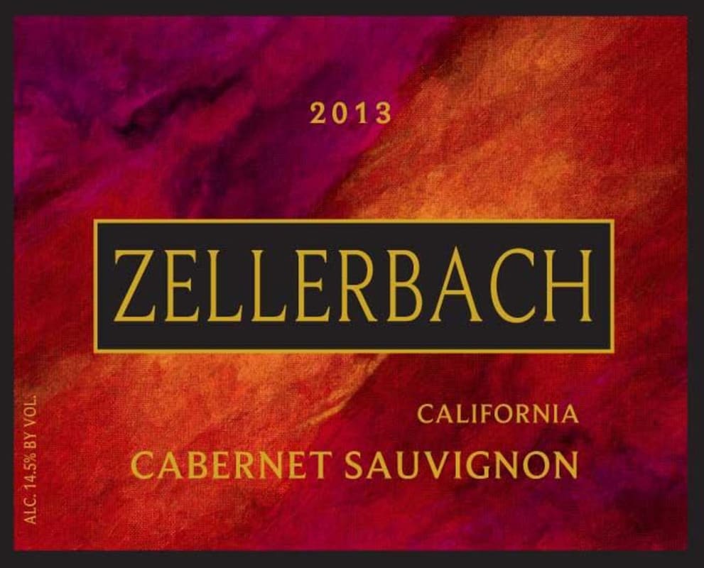McNab Ridge Winery Zellerbach Estates Cabernet Sauvignon 2013 Front Label