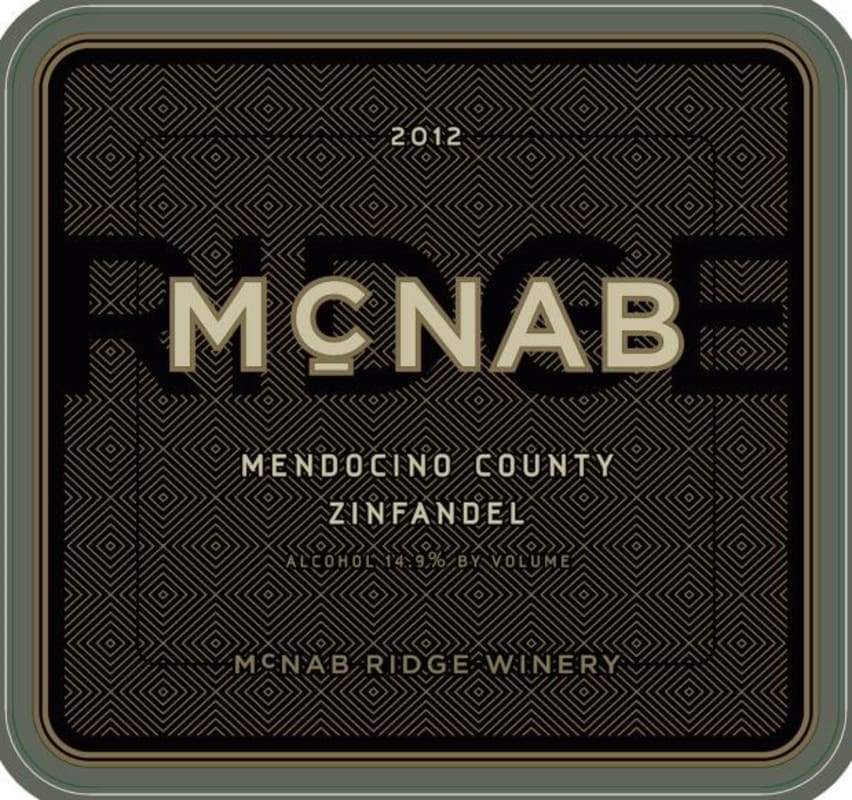 McNab Ridge Winery Zinfandel 2012 Front Label