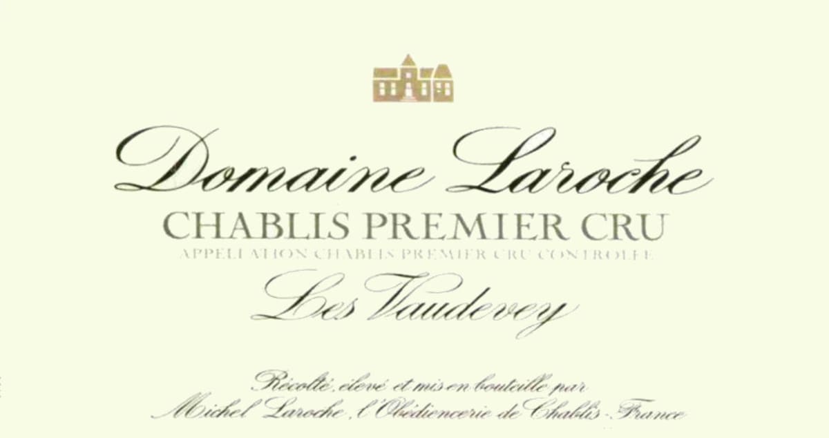 Domaine Laroche Chablis Les Vaudevey Premier Cru 2009 Front Label
