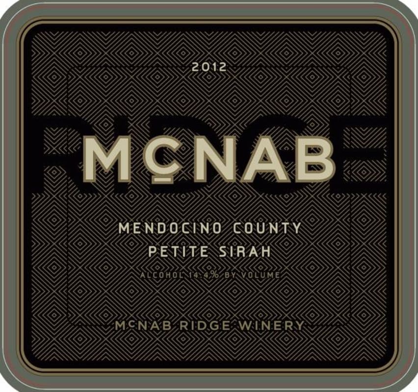 McNab Ridge Winery Petit Sirah 2012 Front Label