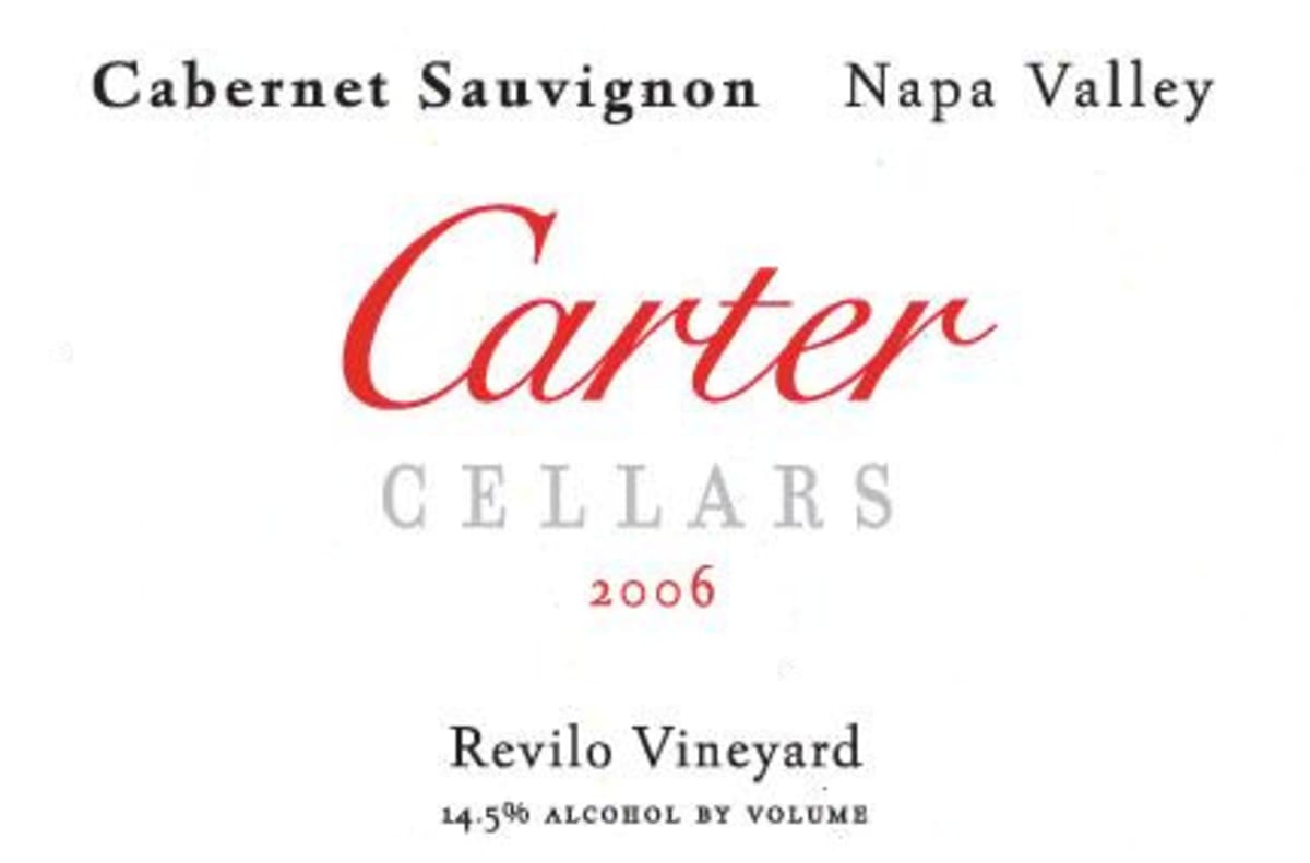 Carter Cellars Revilo Vineyard Cabernet Sauvignon 2006 Front Label