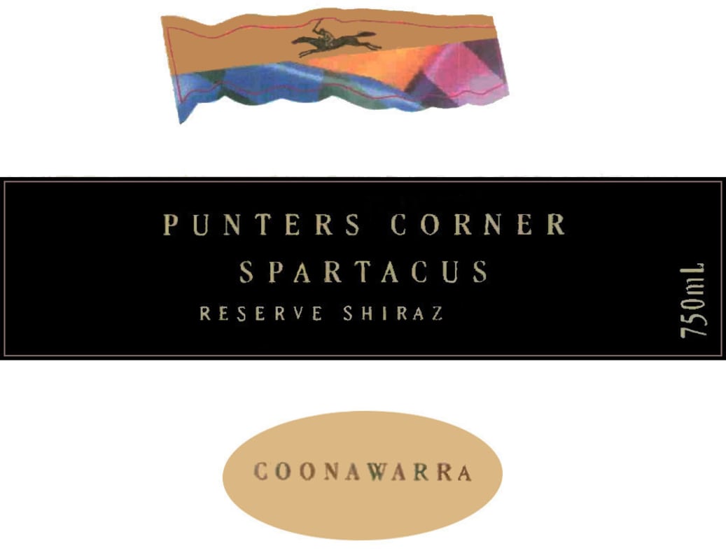 Punters Corner Spartacus Shiraz 2009 Front Label