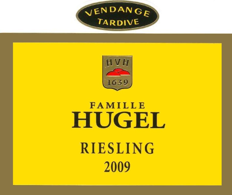 Hugel Vendange Tardive Riesling 2009 Front Label