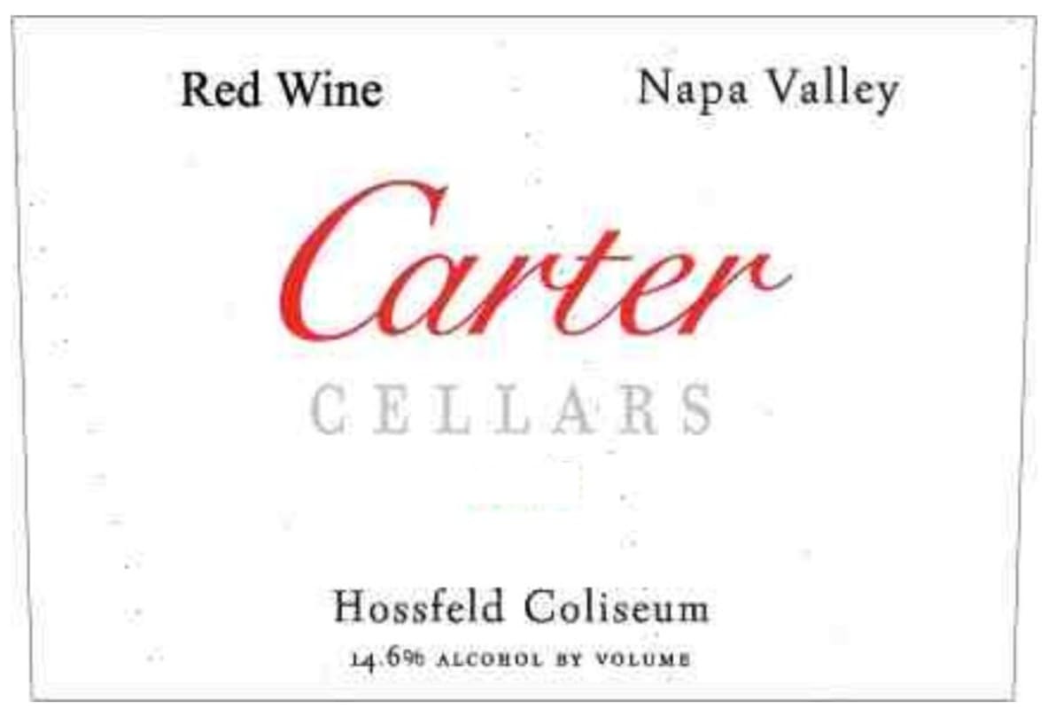 Carter Cellars Hossfeld Coliseum Red Blend 2008 Front Label